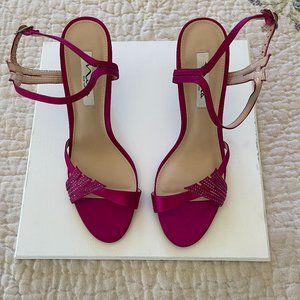 Nina New York Evening Sandals, Size 9.5M - Fushia